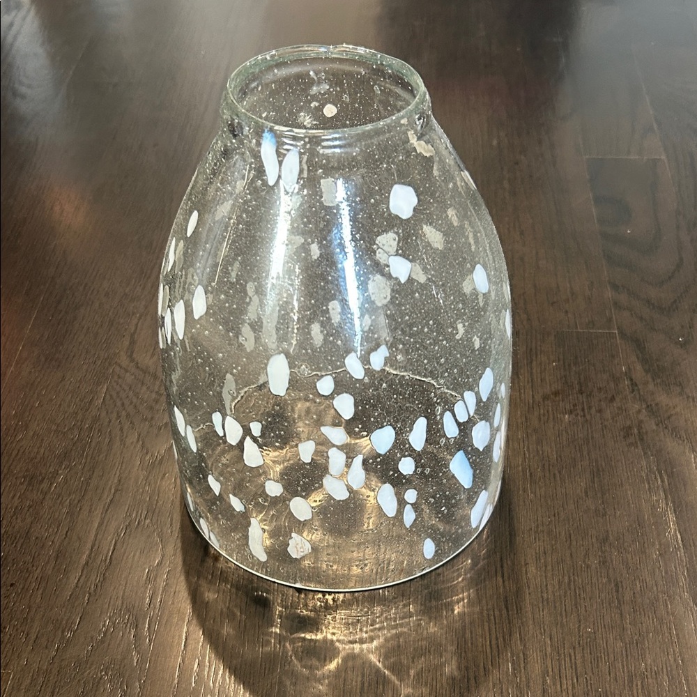 Anthropologie Swirled glass cloche.  Open on top.  No bottom plate.